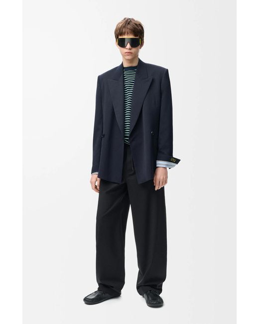 Loewe Black Tailored Drawstring Pants for men