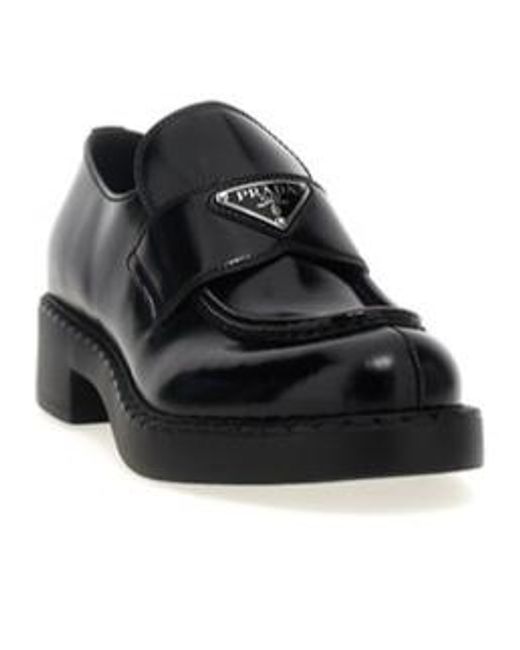 Prada Black 50Mm Chocolate Loafers