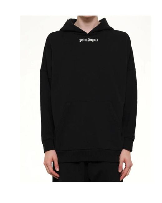 Palm Angels Black Long-Sleeve Sweatshirt for men