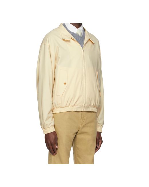 Auralee Natural Long Sleeve Casual Jacket for men