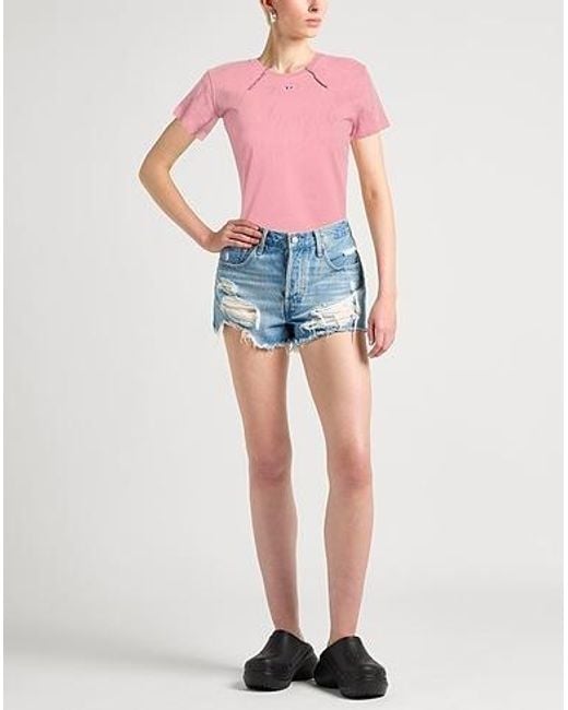 DIESEL Pink Two-Color Printed T-Shirt