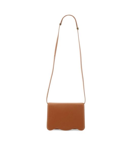 Palm Angels White Palm Tree Logo Plaque Shoulder Bag