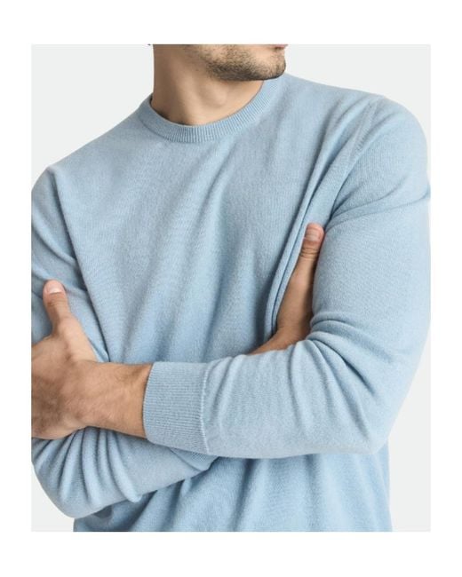 Malo Blue Sandro Crew Neck for men