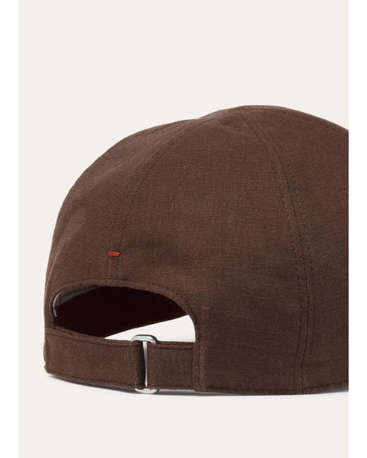 Loro Piana Brown Baseball Cap for men