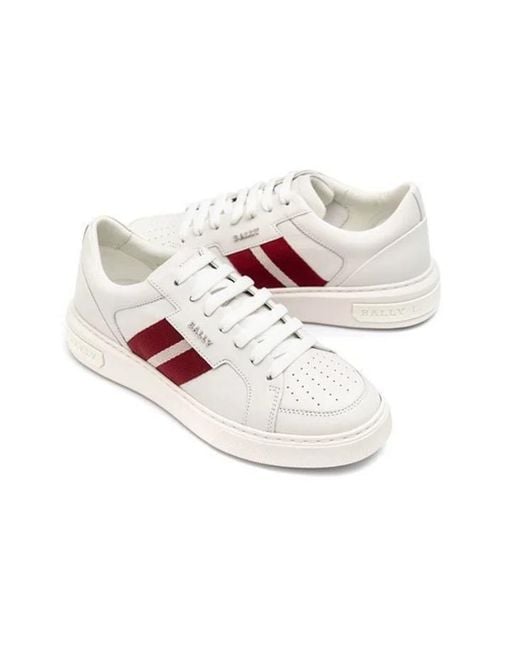 Bally Pink Lace-Up Sneakers for men