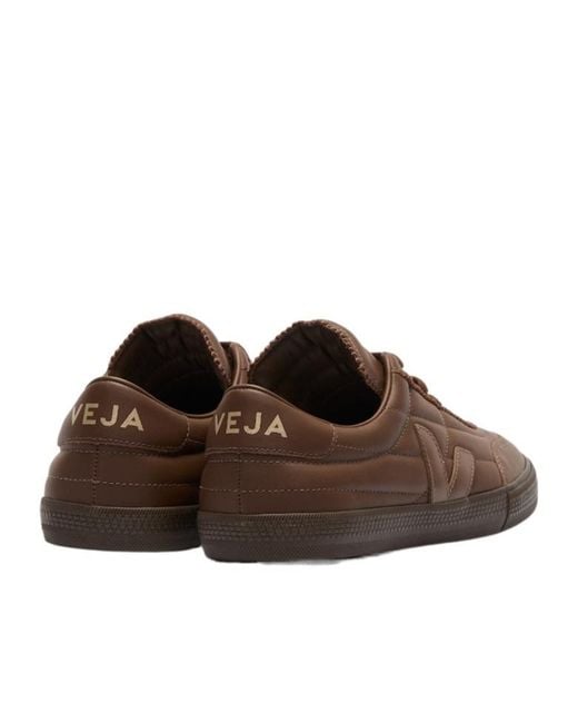 Veja Brown Panenka Signature Quilted Sneakers for men