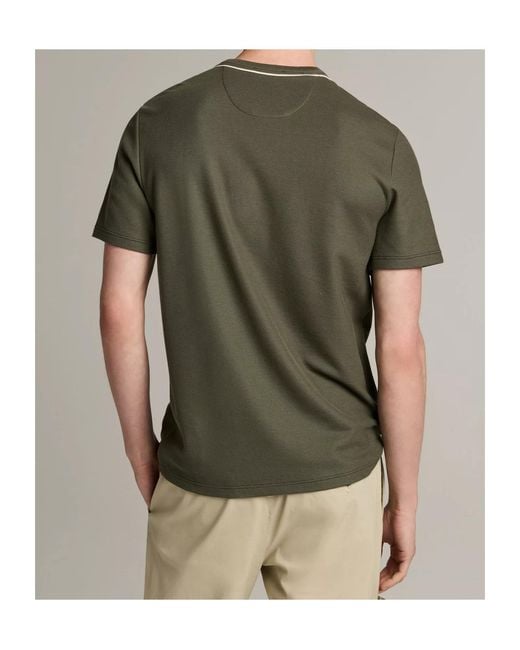 Vince Green Tipped Pima Cotton Piqué T-Shirt for men