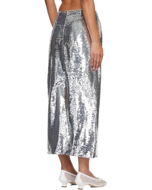 Simone Rocha Metallic Column Skirt
