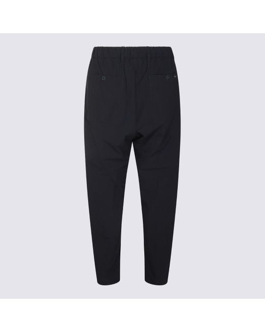 Herno Gray Drawstring Pleated Trousers for men