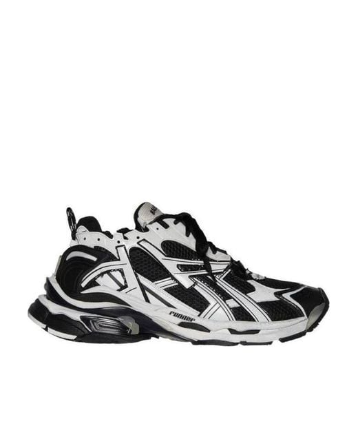 Balenciaga Black Runner Lace-Up Sneakers for men