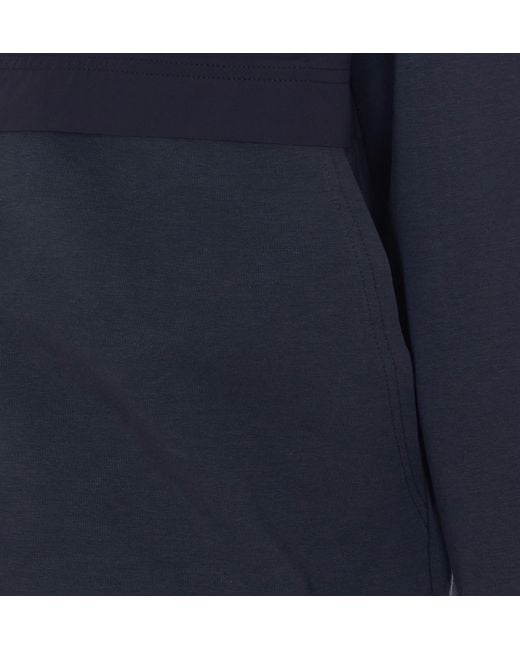 Herno Blue Zip-Up Windbreaker Hoodie