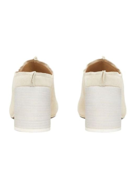 MM6 by Maison Margiela White Anatomic Stitch-Toe Mules