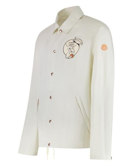 Moncler White Long Sleeve Casual Jacket for men