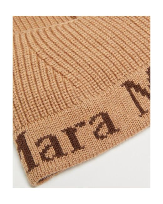 Max Mara White Wool Balaclava Hat