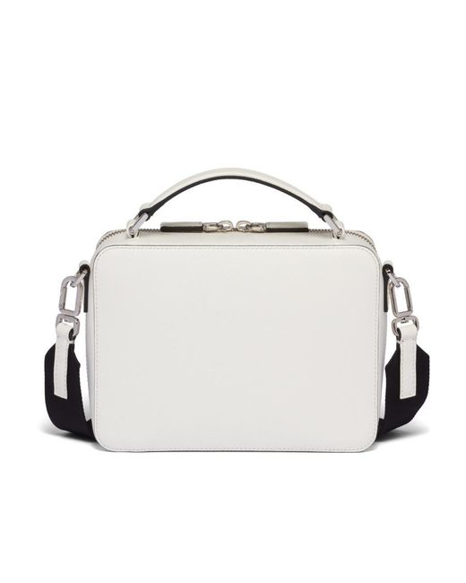 Prada Metallic Brique Medium Saffiano Leather Bag for men