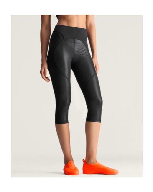 Adidas By Stella McCartney Black Panelled Leggings