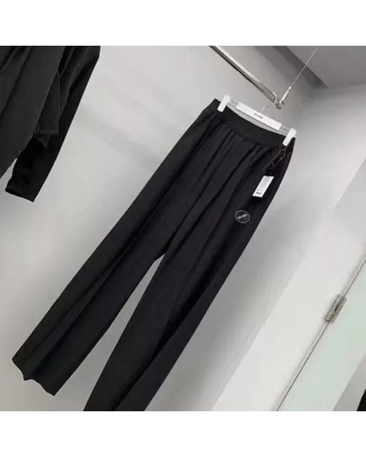 we11done Black Wide-Leg Trousers for men