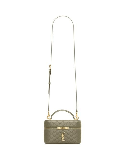 Saint Laurent Natural Gaby Vanity Bag