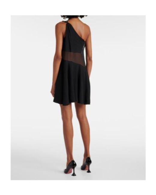 Nensi Dojaka Black Daphne One-Shoulder Minidress