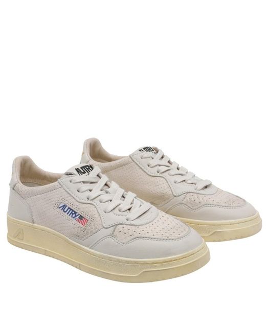 Autry Gray Medalist Low Super Vintage Sneakers