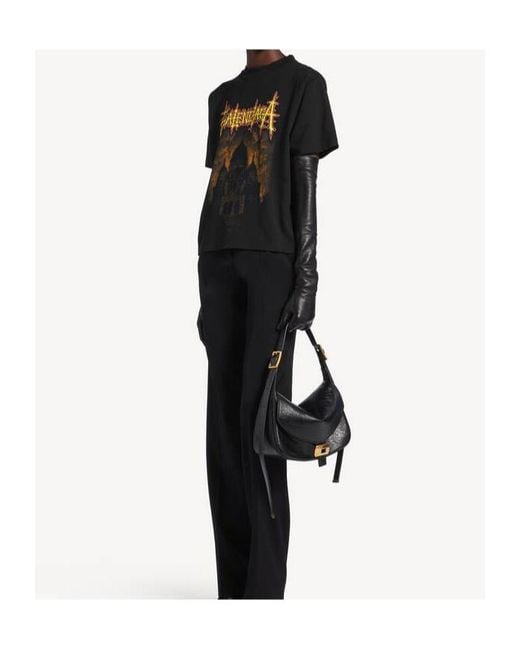 Balenciaga Black Cotton Sacré Cœur T-Shirt
