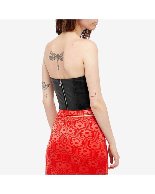 ROTATE BIRGER CHRISTENSEN Black Logo Tube Top
