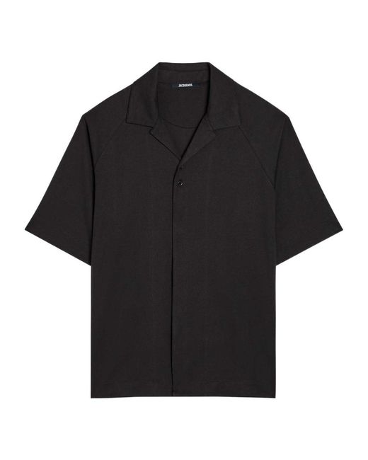 Jacquemus Black La Chemise Jean Atelier Woven Shirt for men