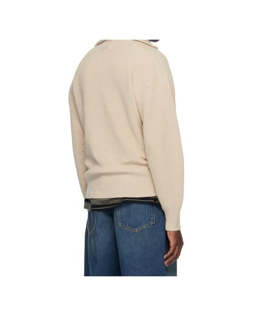 Isabel Marant Blue Benny Half-Zip Sweater for men