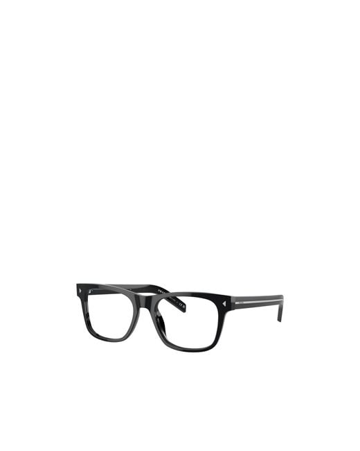 Prada White Eyewear Square Frame Glasses for men