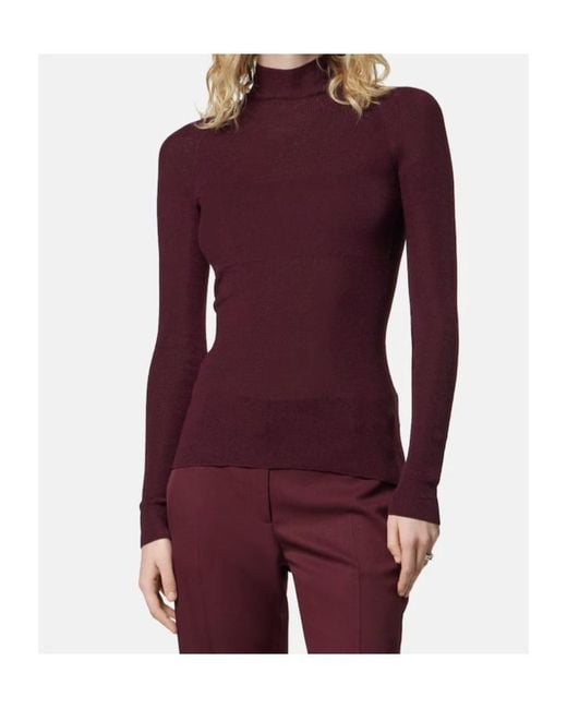 Versace Purple Long-Sleeved Turtleneck Jumper