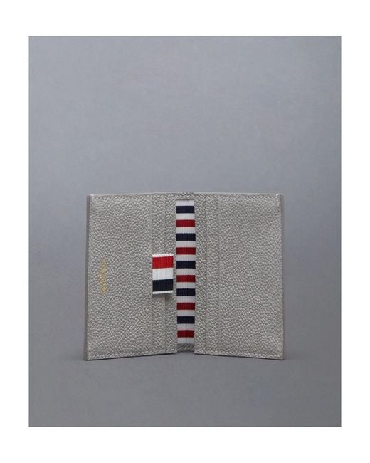 Thom Browne Gray Trifold Wallet for men