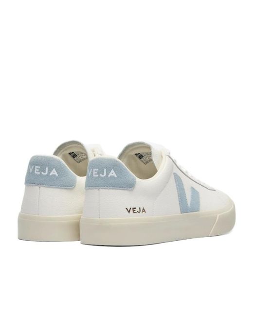Veja White Campo Lace-Up Sneakers for men