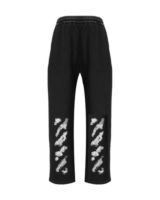 Off-White c/o Virgil Abloh Black Caravaggio Diag Track Pants for men