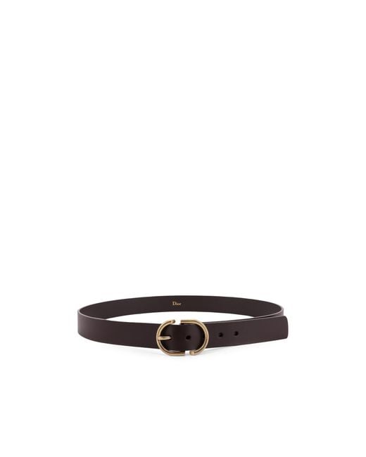 Dior White Adjustable Waist Bel for men