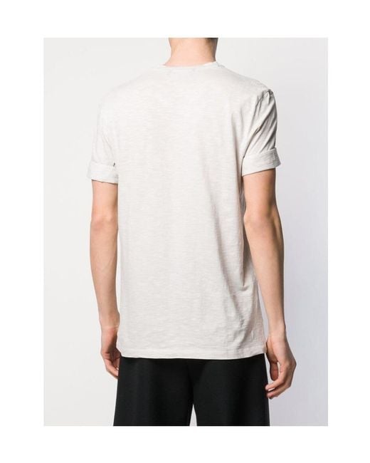 Neil Barrett White Logo Short Sleeve T-Shirt for men
