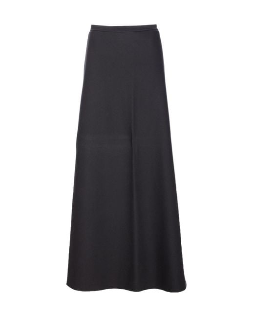 Max Mara Black Vernice Long Skirt
