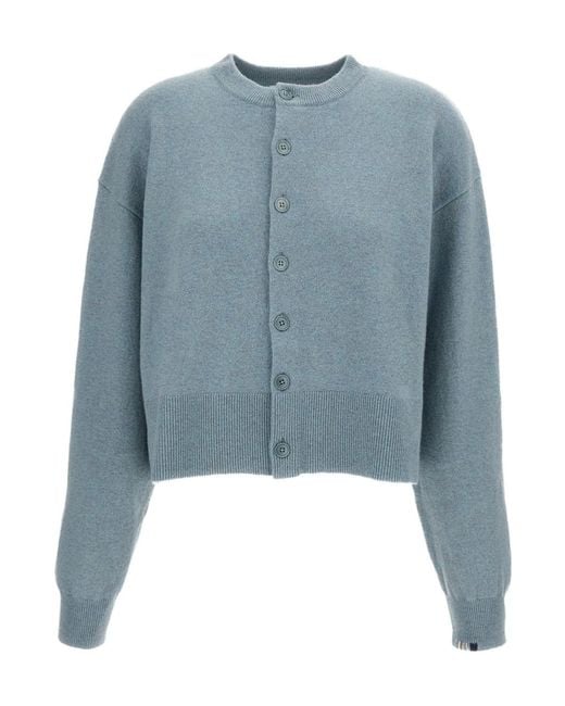 Extreme Cashmere Blue Single-Breasted Sweater