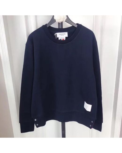 Thom Browne Blue Rwb Stripe Sweatshirt for men