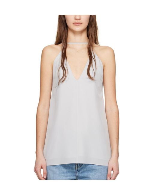 Totême White Totême Double Halter Top