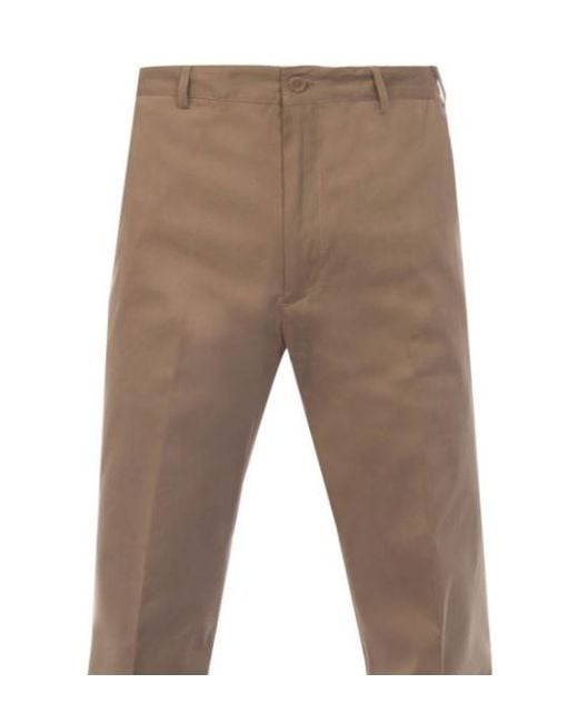Paul & Shark Gray Straight Casual Pants for men