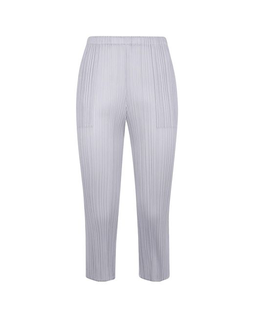 Pleats Please Issey Miyake Gray Pleats Please Issey Miyake Pleated Pants