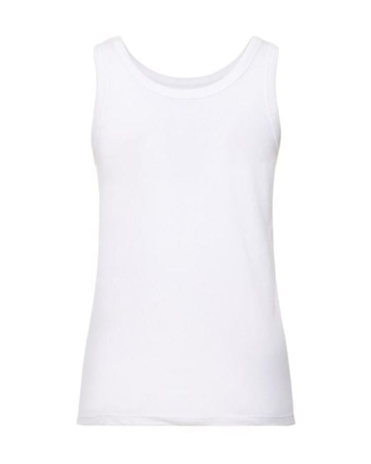 The Row White Rib Round-Neck Vest