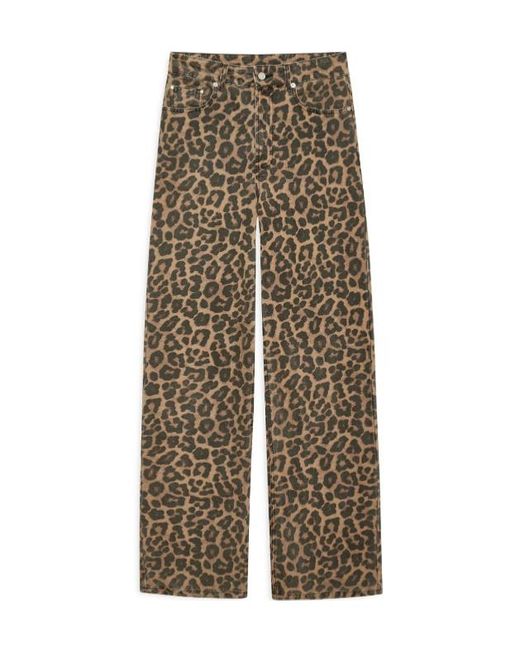 Anine Bing Natural Print Casual Pants