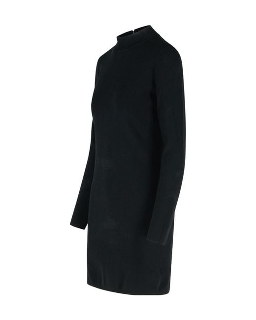 MICHAEL Michael Kors Black Mock Neck Mini Dress