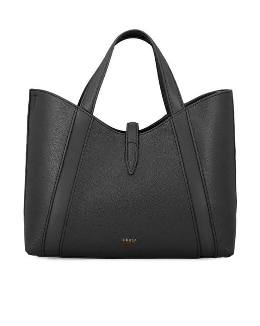 Furla Black Goccia S Tote Bag
