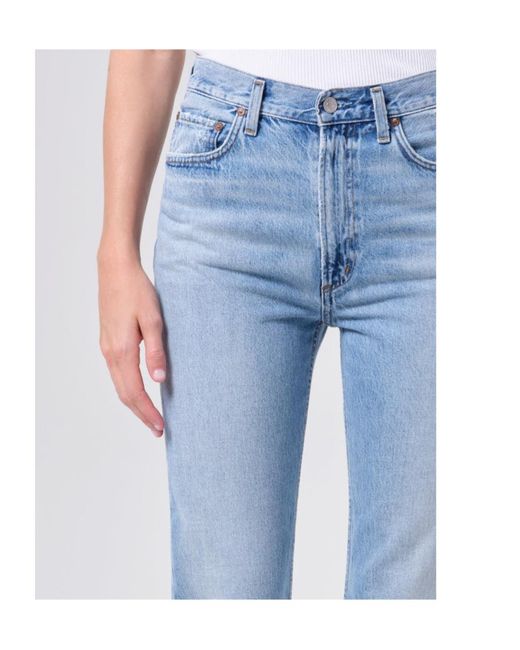 Agolde Blue Leena Flared Jeans
