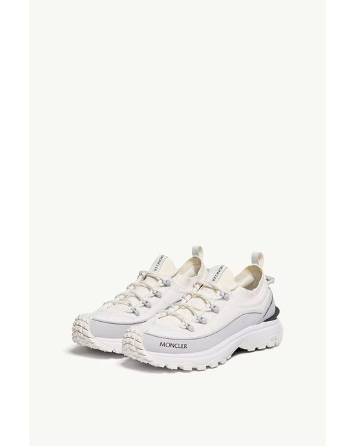 Moncler White Trailgrip Lite3 Lace-Up Sneakers