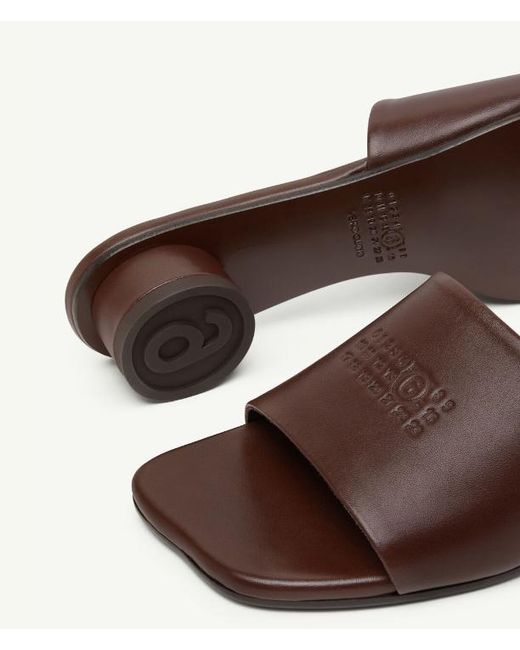 MM6 by Maison Margiela Brown Anatomic Sandals