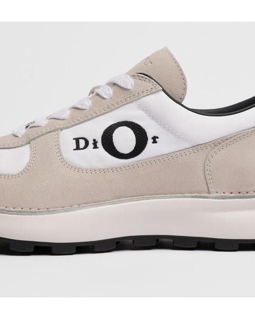 Dior White Homme Squash Low-Top Sneakers for men