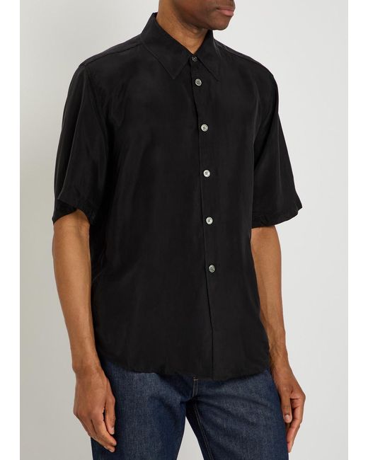 Our Legacy Black Satin Shirt for men